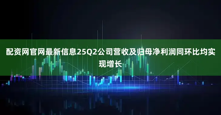 配资网官网最新信息25Q2公司营收及归母净利润同环比均实现增长
